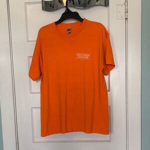 Southern Couture Men's Short-Sleeve T‑Shirt in Orange/Gray Size L